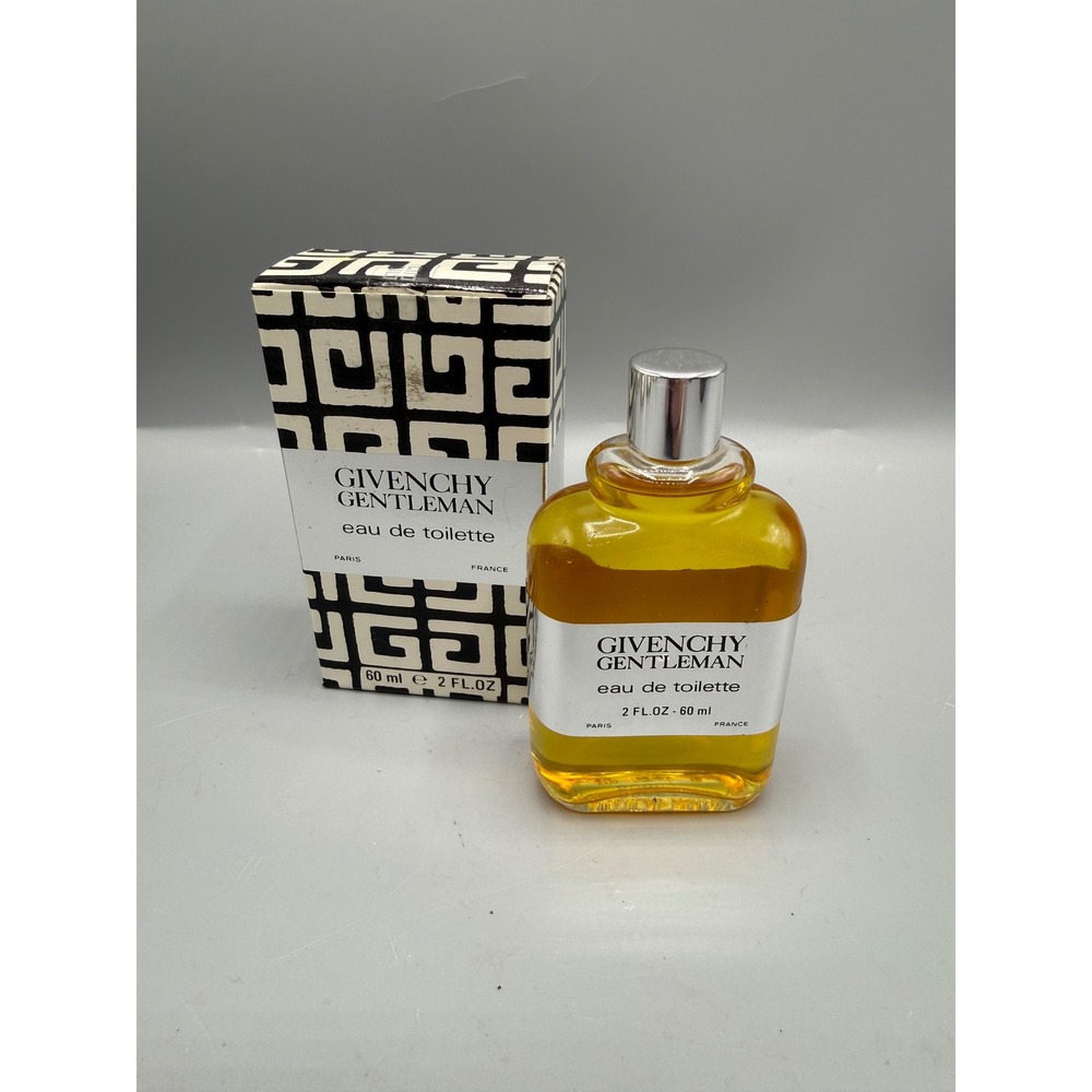 Vtg Givenchy Gentleman EDT 60ml Splash Bottle w/ Box France Pre Reformulation